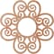 Ekena Millwork Cohen Wood Fretwork Pierced Ceiling Medallion, Cherry, 20"OD x 6 7/8"ID x 1/4"T CMWP20X20X0250COCH - alternate 5